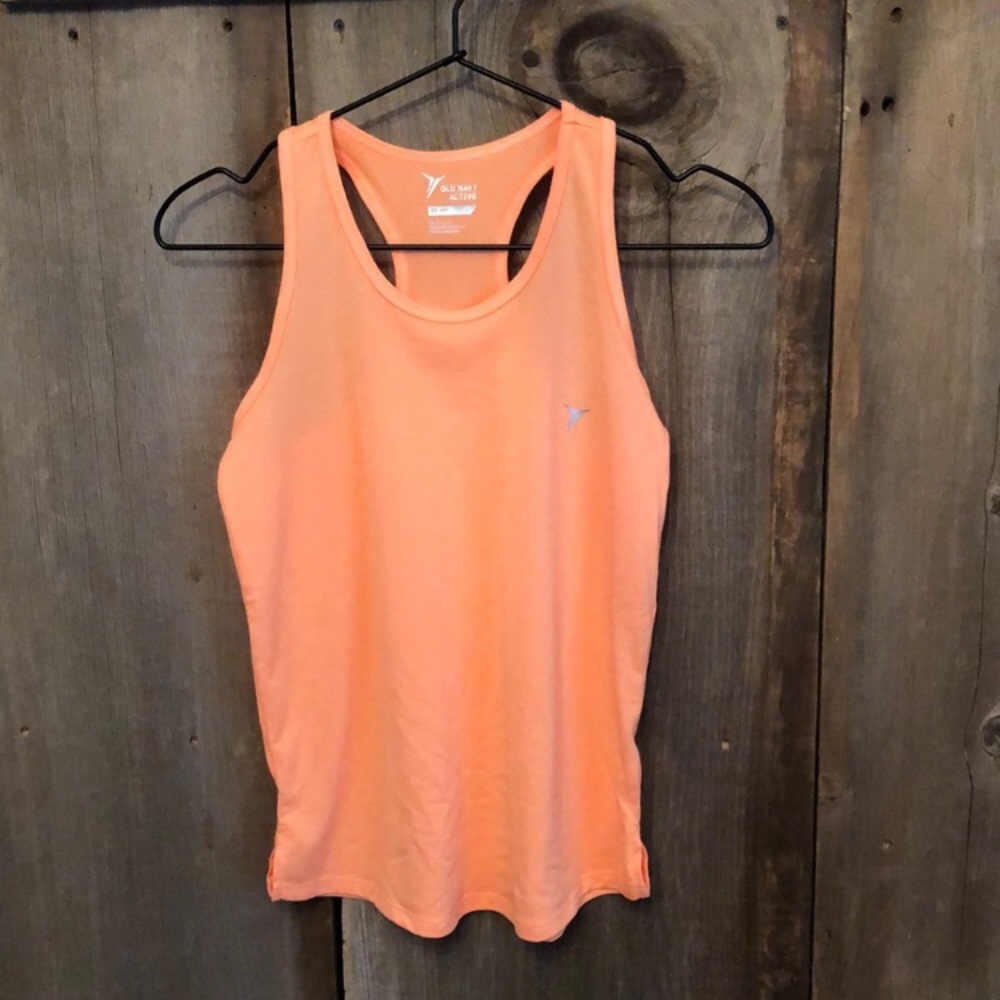 Old Navy Active Racerback Tank Top in Orange Slush Size XL 14 Girls